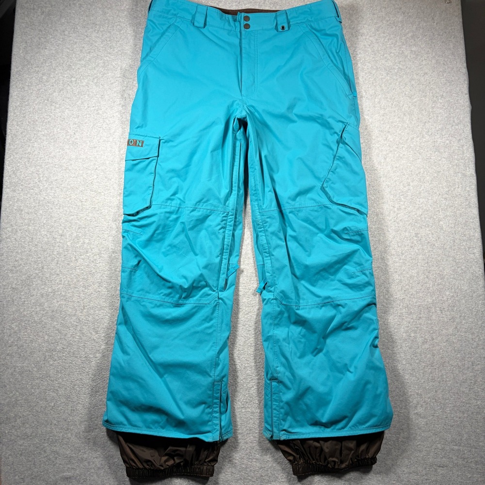 Burton Snowboard Pants Mens XL Blue Dryride Cargo Insulated Winter Ski Pockets